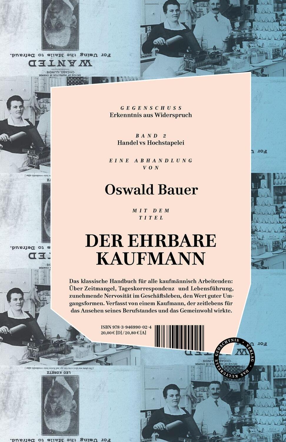 Cover: 9783946990109 | Gegenschuss 2 | Erich/Bauer, Oswald Wulffen | Buch | 256 S. | Deutsch