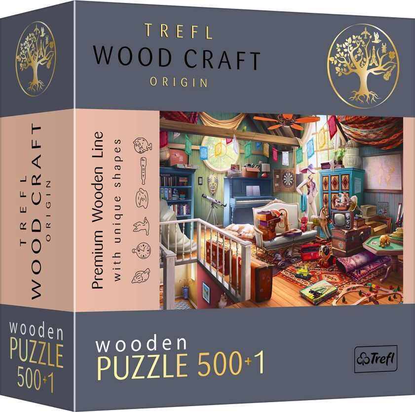Cover: 5900511201796 | Holz Puzzle 500+1 Schätze auf dem Dachboden | Spiel | In Pappschachtel