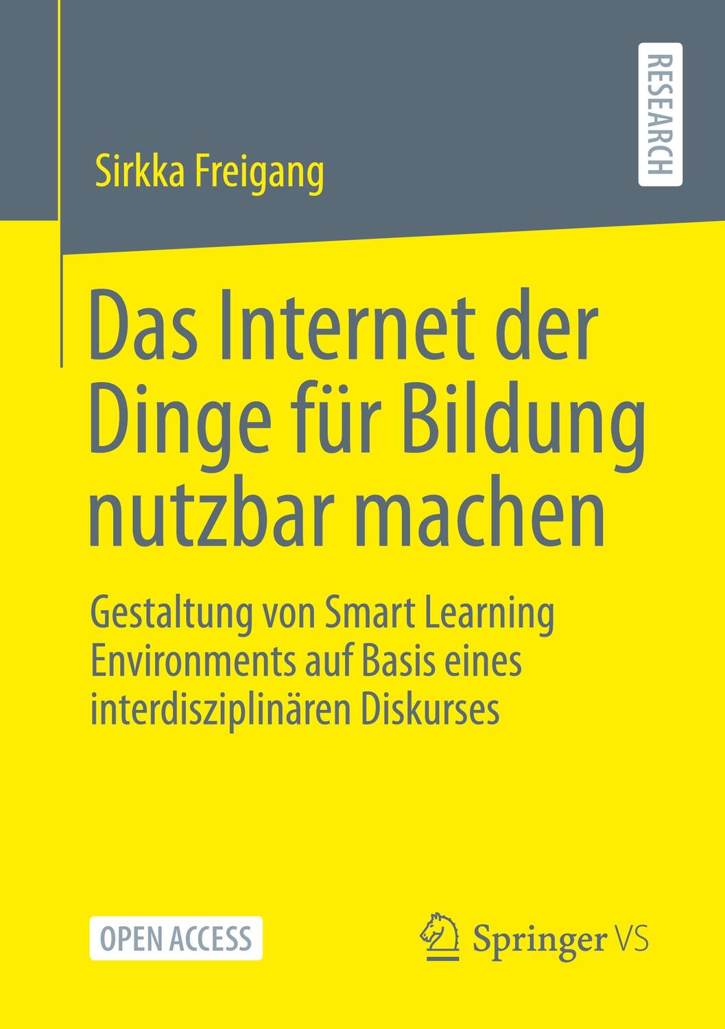 Cover: 9783658329051 | Das Internet der Dinge für Bildung nutzbar machen | Sirkka Freigang
