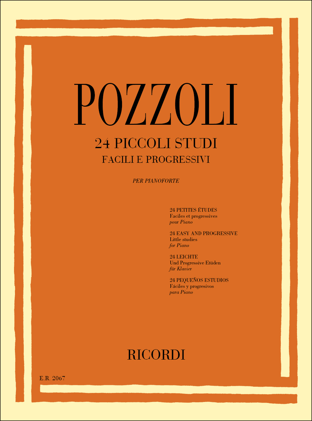 Cover: 9790041820675 | 24 Piccoli Studi Facili E Progressivi | Ettore Pozzoli | Buch