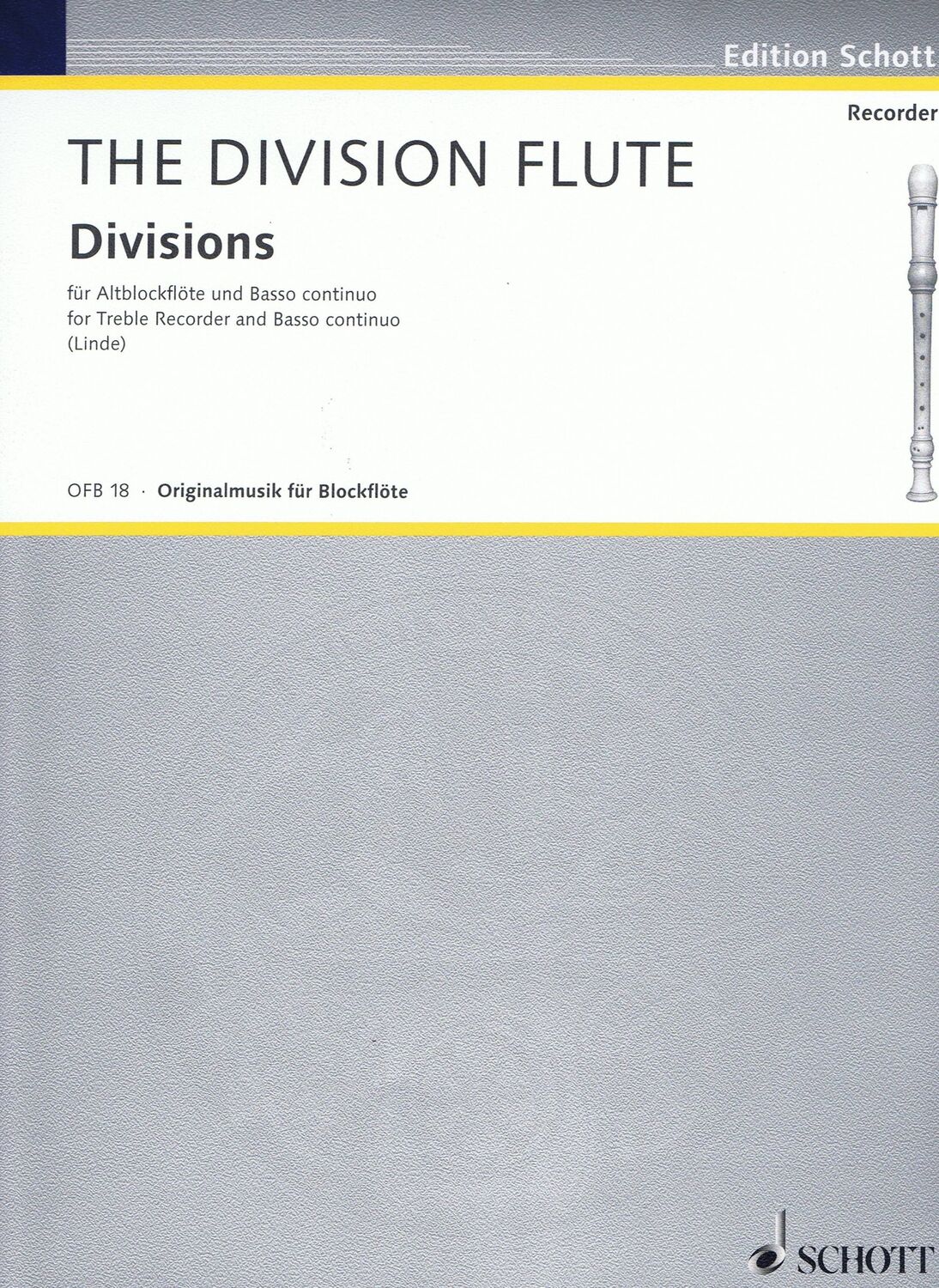 Cover: 9790001098977 | Division Flute | Buch | Schott Music | EAN 9790001098977