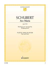 Cover: 9790001193993 | Ave Maria | op. 52/6. Flöte und Klavier., Edition Schott Einzelausgabe