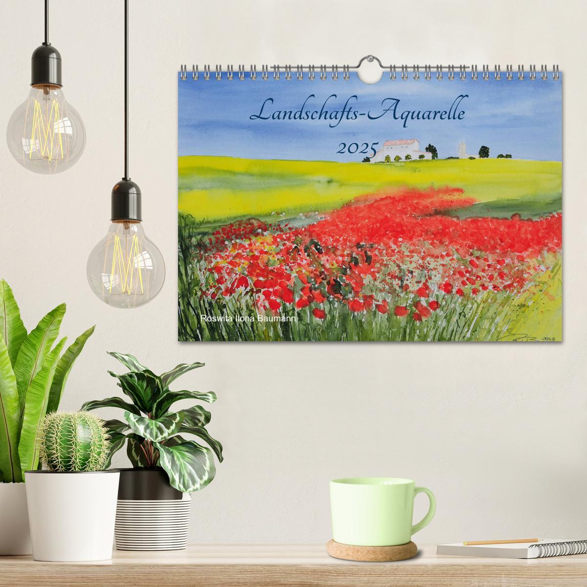 Bild: 9783435428687 | Landschafts-Aquarelle 2025 Roswita Ilona Baumann (Wandkalender 2025...