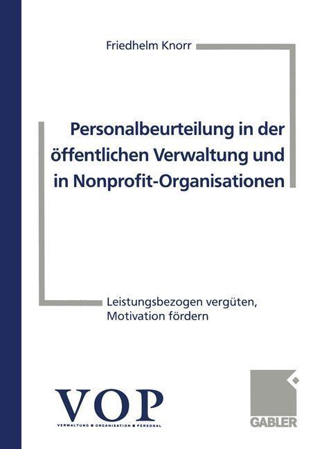 Cover: 9783409129169 | Personalbeurteilung in der öffentlichen Verwaltung und in...