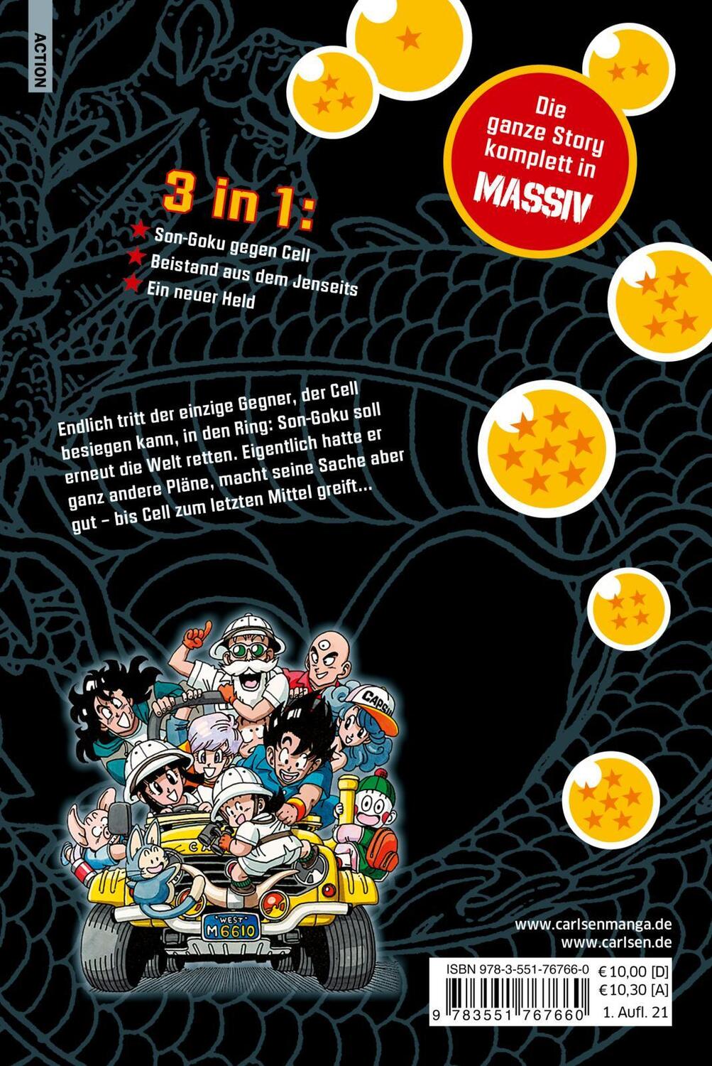 Rückseite: 9783551767660 | Dragon Ball Massiv 12 | Die Originalserie als 3-in-1-Edition! | Buch