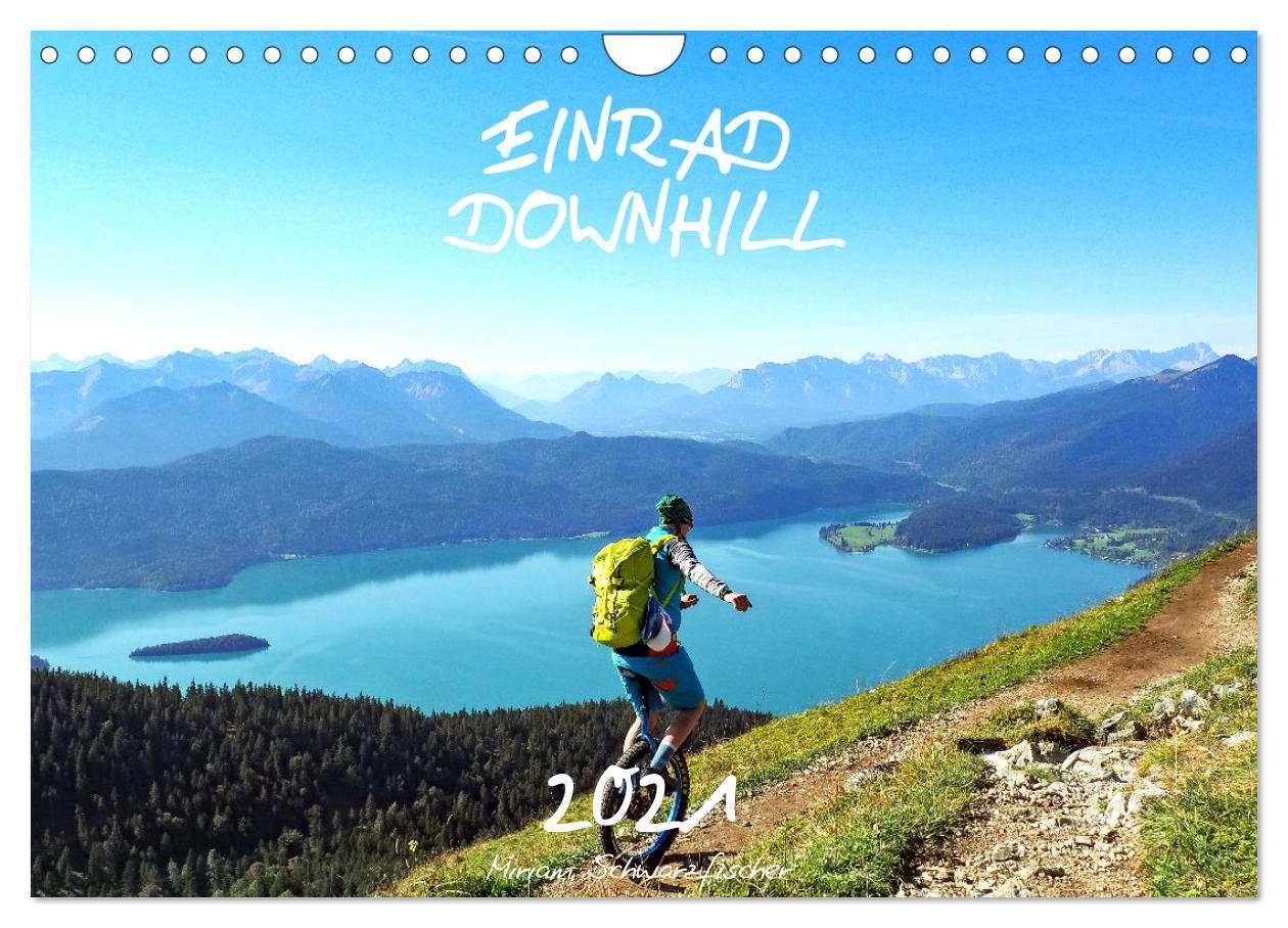 Cover: 9783435090471 | Einrad Downhill (Wandkalender 2025 DIN A4 quer), CALVENDO...