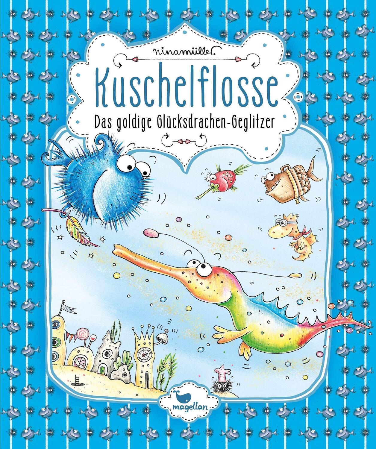 Cover: 9783734828348 | Kuschelflosse - Das goldige Glücksdrachen-Geglitzer | Nina Müller