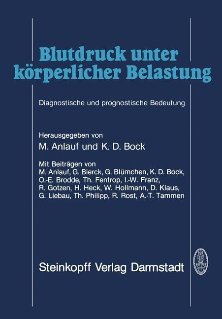 Cover: 9783642853456 | Blutdruck unter körperlicher Belastung | K. D. Bock (u. a.) | Buch