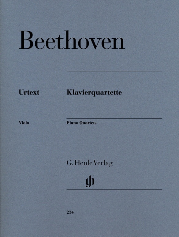 Cover: 9790201802343 | Beethoven, Ludwig van - Klavierquartette | Besetzung: Klavierquartette