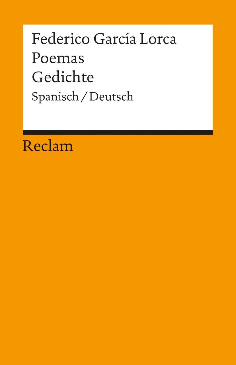 Cover: 9783150184806 | Poemas / Gedichte | Spanisch / Deutsch | Federico García Lorca | Buch