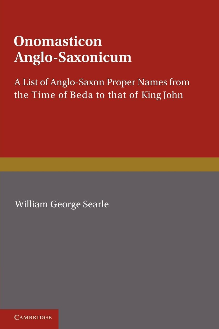 Cover: 9781107608641 | Onomasticon Anglo-Saxonicum | William George Searle | Taschenbuch