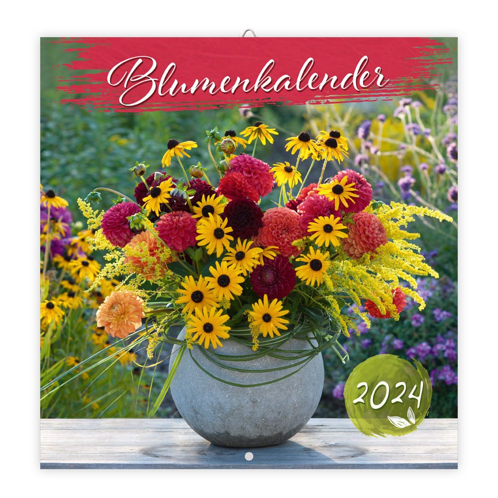 Cover: 9783965529700 | Trötsch Broschürenkalender Blumenkalender 2024 | Wandplaner | Co.KG