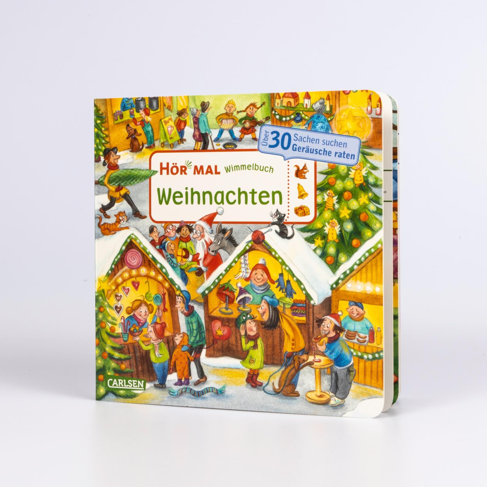 Bild: 9783551251916 | Hör mal (Soundbuch): Wimmelbuch: Weihnachten | Marion Elitez | Buch