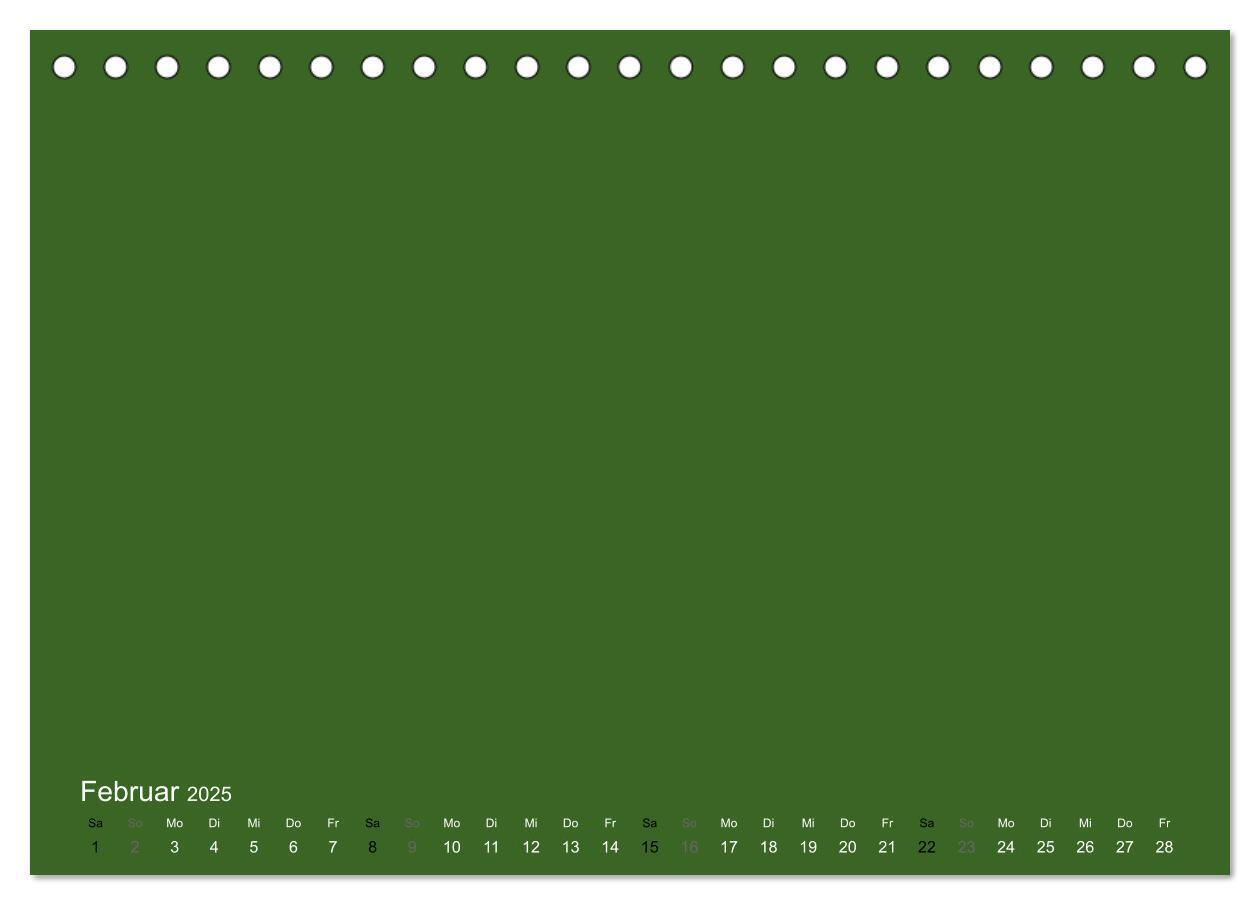 Bild: 9783435767496 | Bastelkalender - dunkel Grün (Tischkalender 2025 DIN A5 quer),...