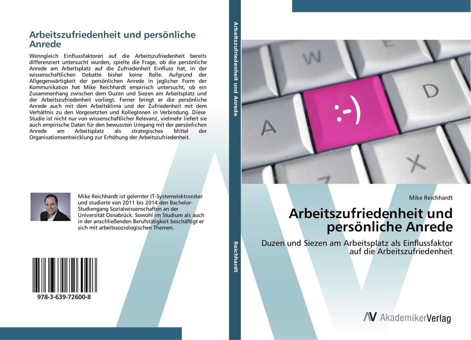 Cover: 9783639726008 | Arbeitszufriedenheit und persönliche Anrede | Mike Reichhardt | Buch