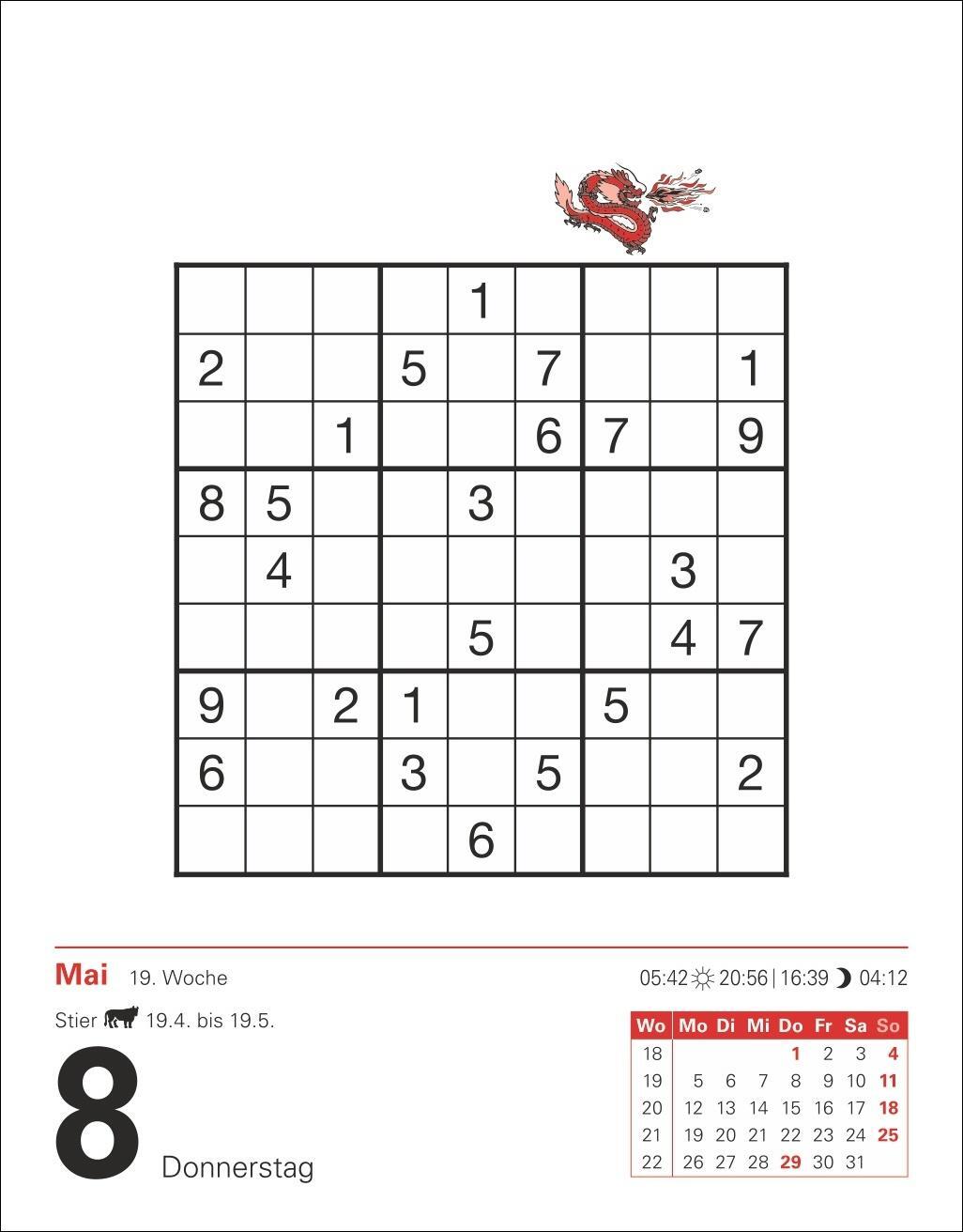 Bild: 9783840033926 | Sudoku Tagesabreißkalender 2025 - Das Kult-Rätsel aus Japan | Krüger