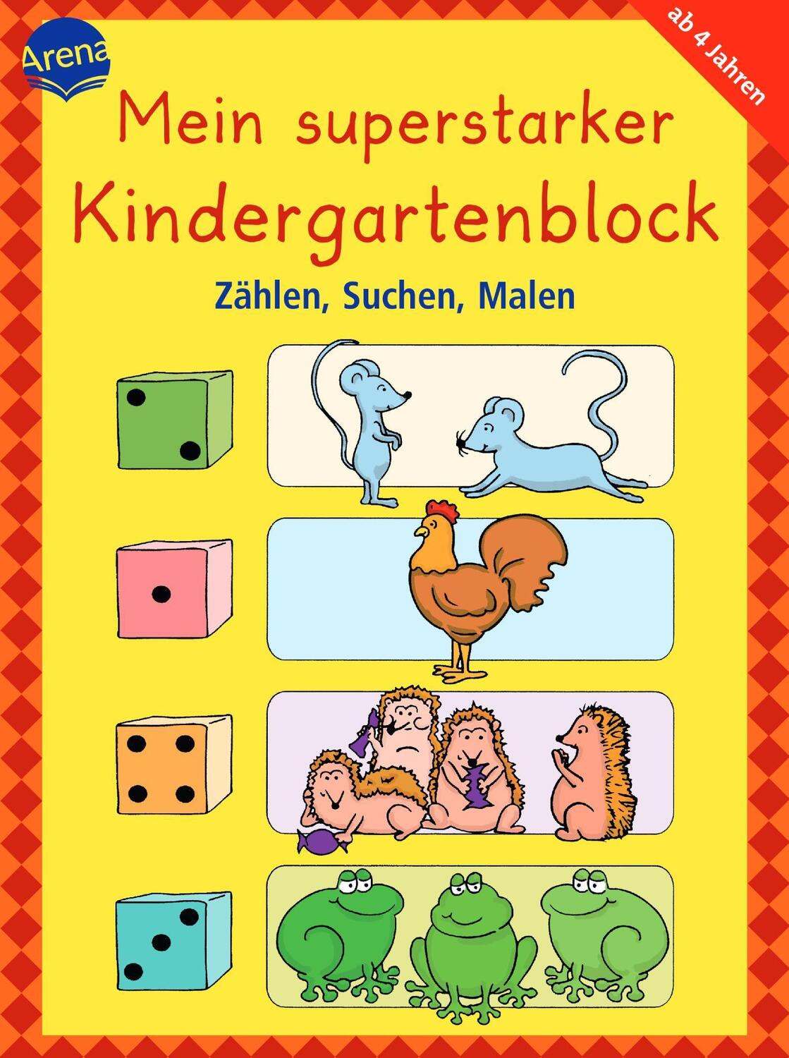 Cover: 9783401416076 | Mein superstarker Kindergartenblock. Zählen, Suchen, Malen | Schäfer