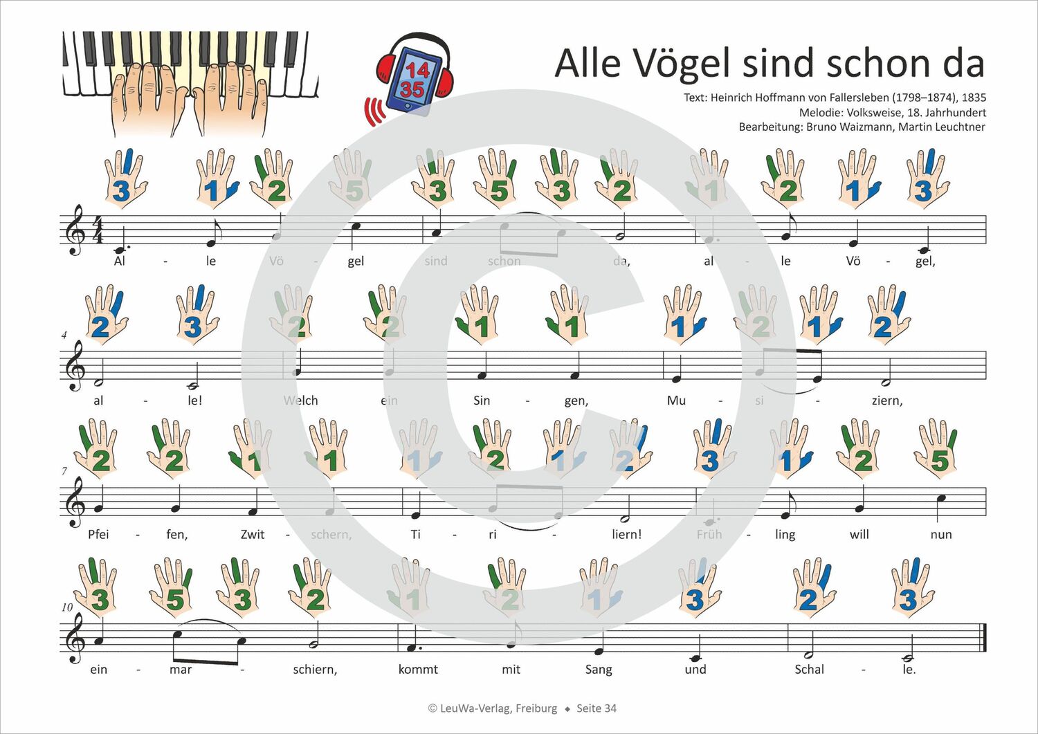 Bild: 9783940533821 | Einfacher!-Geht-Nicht: 34 Kinderlieder BAND 1+2 für Klavier und...