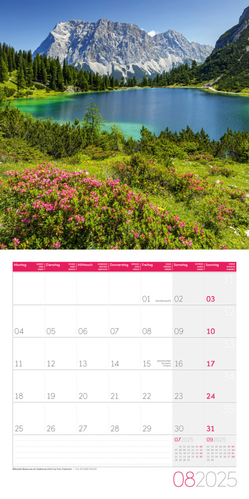 Bild: 9783838445144 | Alpen Kalender 2025 - 30x30 | Ackermann Kunstverlag | Kalender | 28 S.