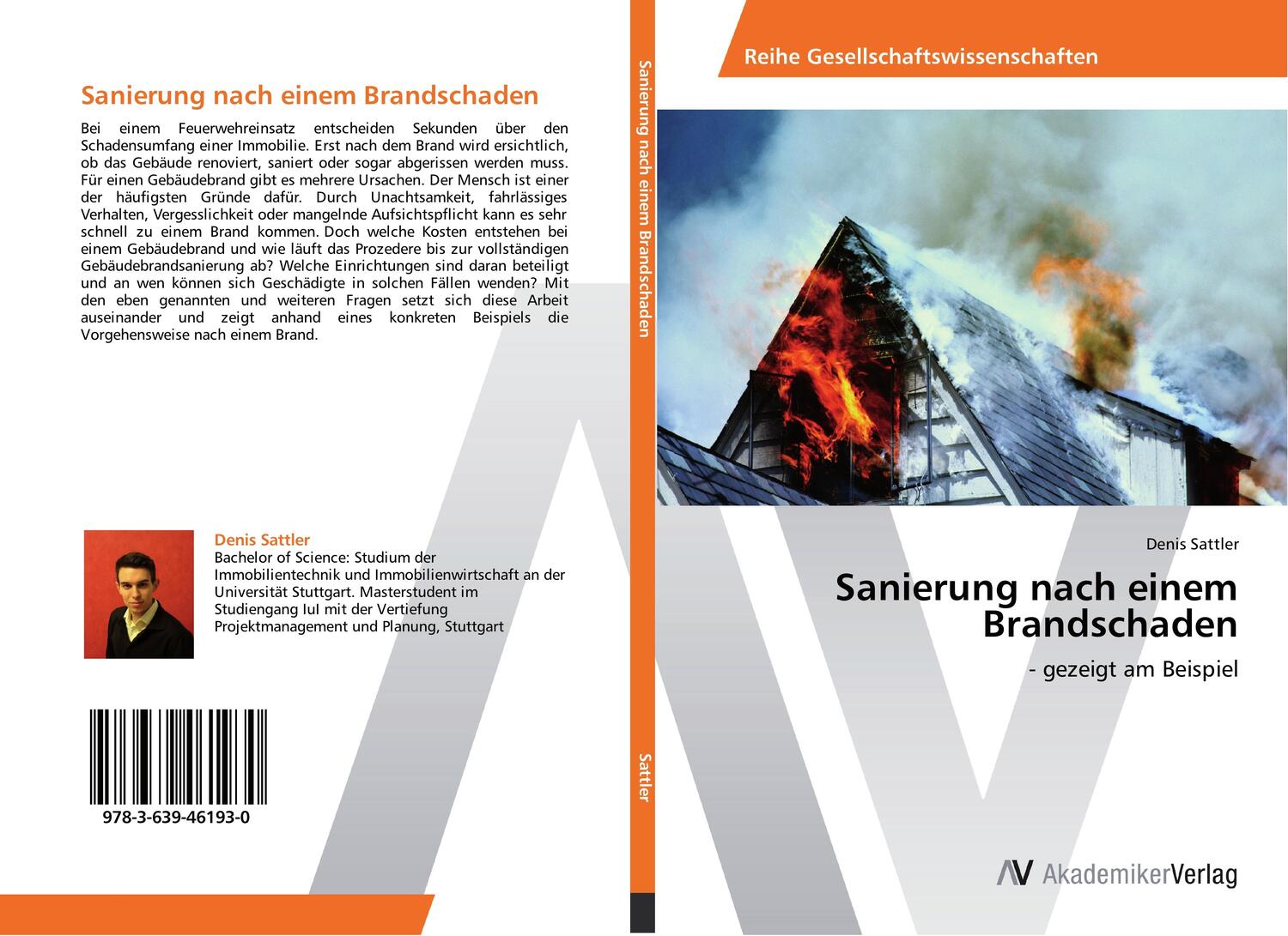 Cover: 9783639461930 | Sanierung nach einem Brandschaden | - gezeigt am Beispiel | Sattler