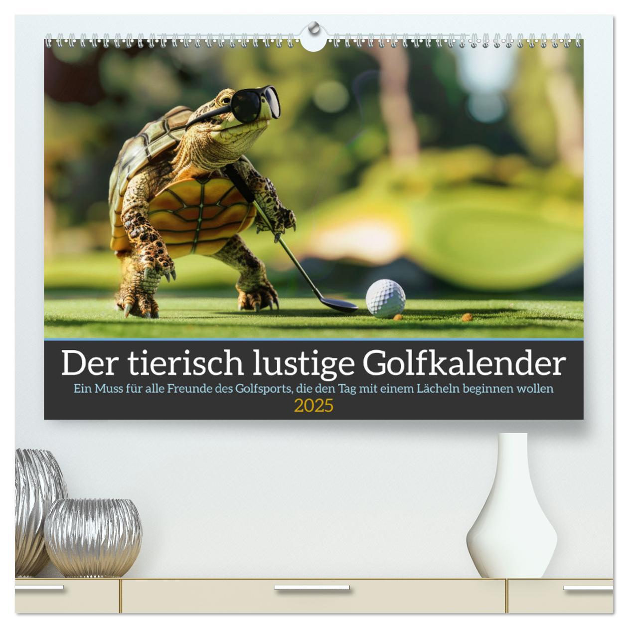 Cover: 9783457155547 | Der tierisch lustige Golfkalender (hochwertiger Premium...