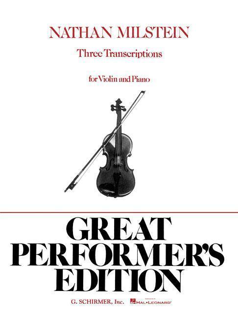 Cover: 73999337402 | 3 Transcriptions | Violin and Piano | Nathan Milstein | Taschenbuch