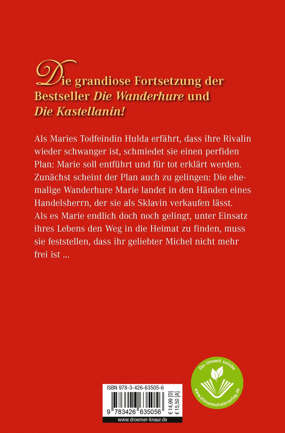 Rückseite: 9783426635056 | Das Vermächtnis der Wanderhure | Iny Lorentz | Taschenbuch | 715 S.