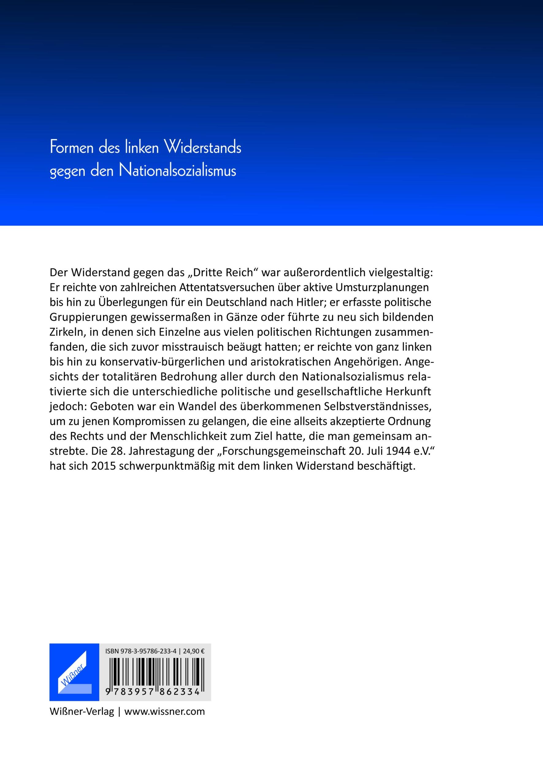 Rückseite: 9783957862334 | "Seid einig, einig gegen Hitler!" | Christian-Matthias Dolff (u. a.)