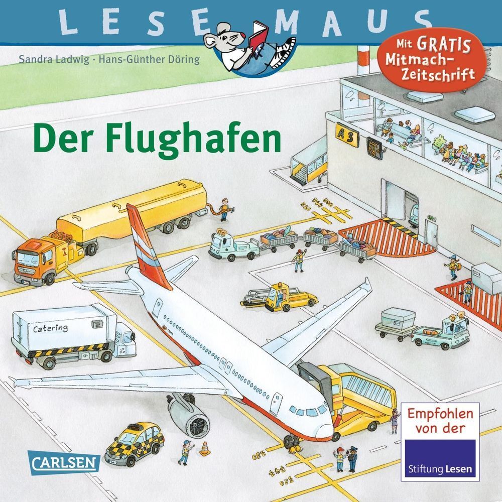 Cover: 9783551083609 | LESEMAUS 160: Der Flughafen | Mit Gratis Mitmach-Zeitschrift | Ladwig