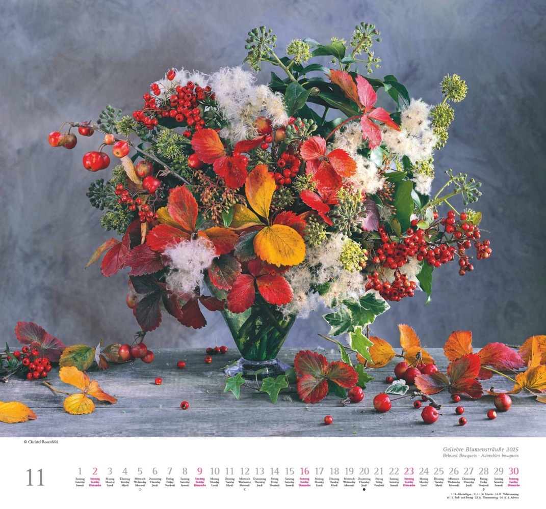 Bild: 4250809653075 | DUMONT - Geliebte Blumensträuße 2025 Wandkalender, 38x35,5cm,...