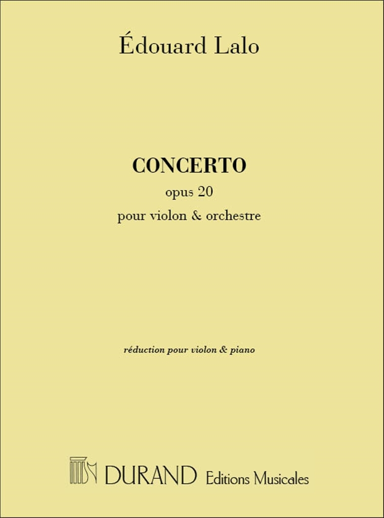 Cover: 9790044015986 | Concerto Op 20 Violon-Piano | Edouard Lalo | Partitur