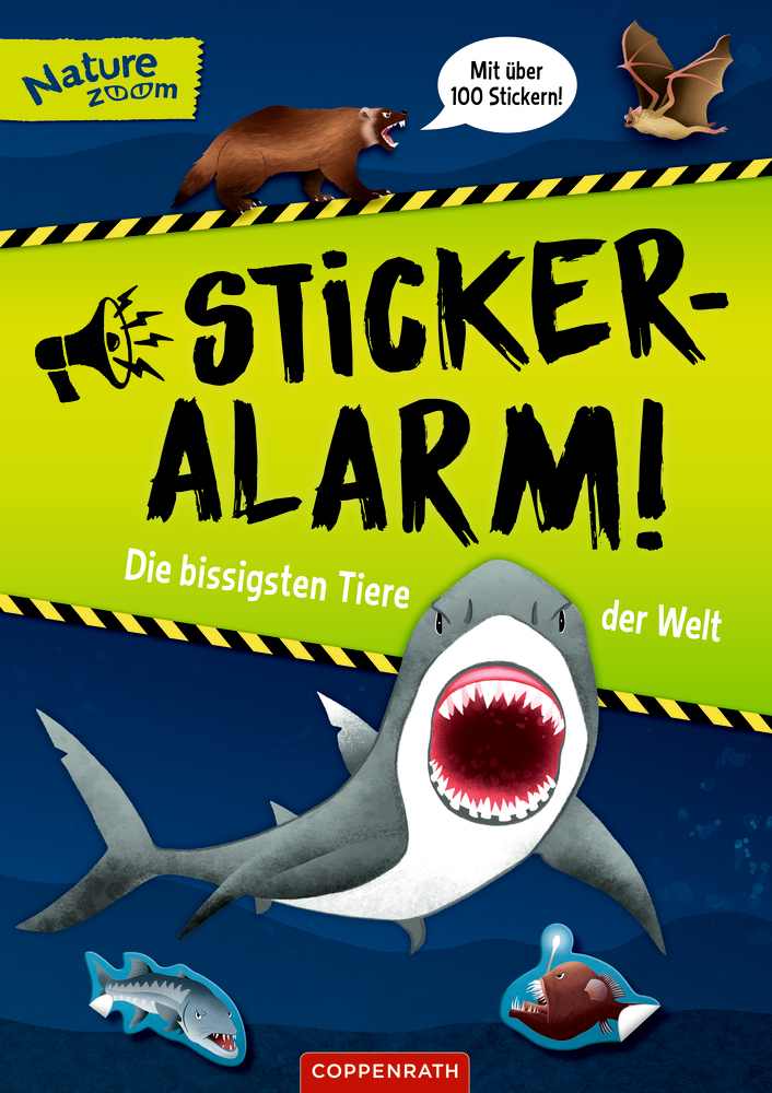 Bild: 9783649641797 | Sticker-Alarm | Die bissigsten Tiere der Welt, Mit über 100 Stickern