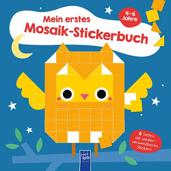 Cover: 9789464764185 | Mein erstes Mosaik-Stickerbuch 4-6 Jahre (Cover Eule) | Taschenbuch