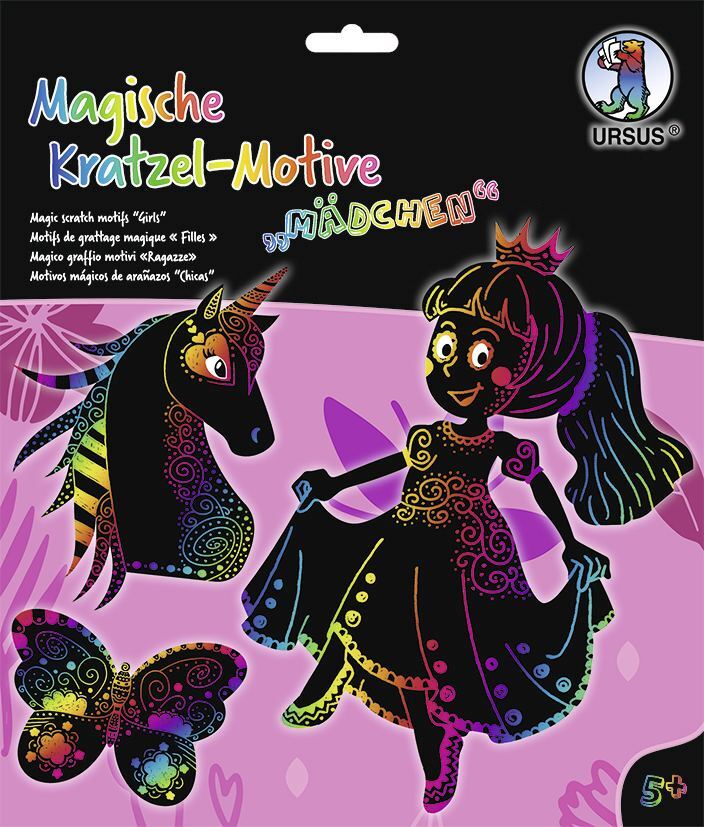 Cover: 4008525240761 | URSUS Kinder-Bastelsets Magische Kratzel-Motive Mädchen | URSUS | 2023