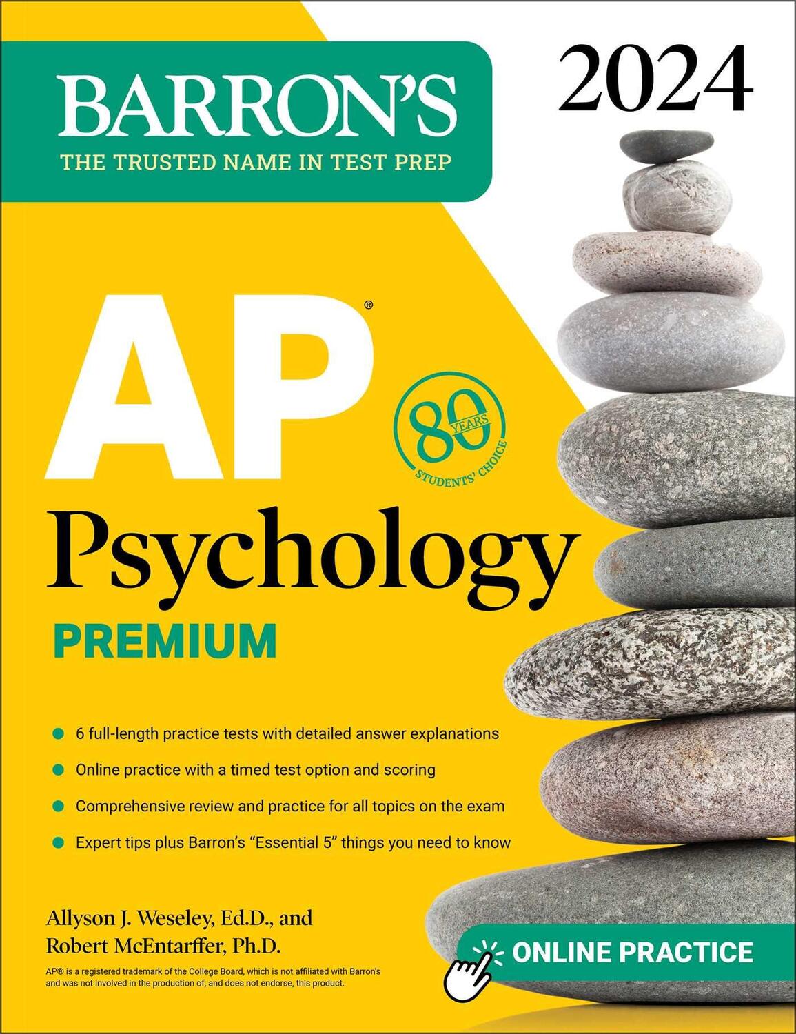 Cover: 9781506287973 | AP Psychology Premium, 2024: Comprehensive Review With 6 Practice...