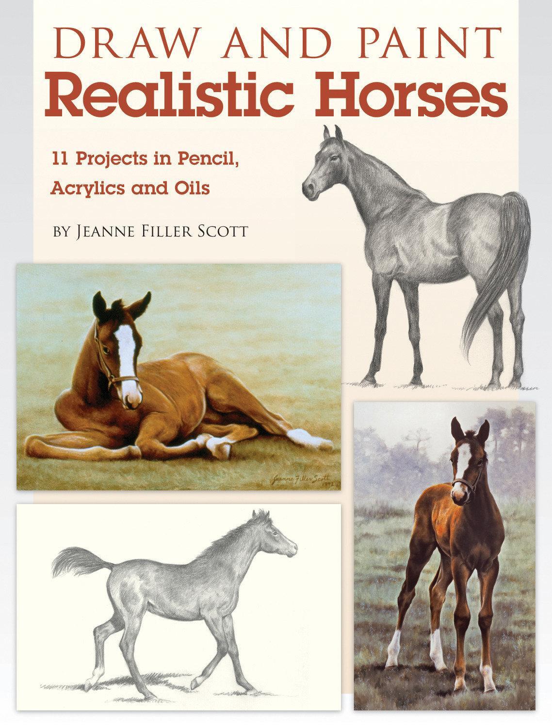 Cover: 9781600619960 | Draw and Paint Realistic Horses | Einband - flex.(Paperback) | 2011