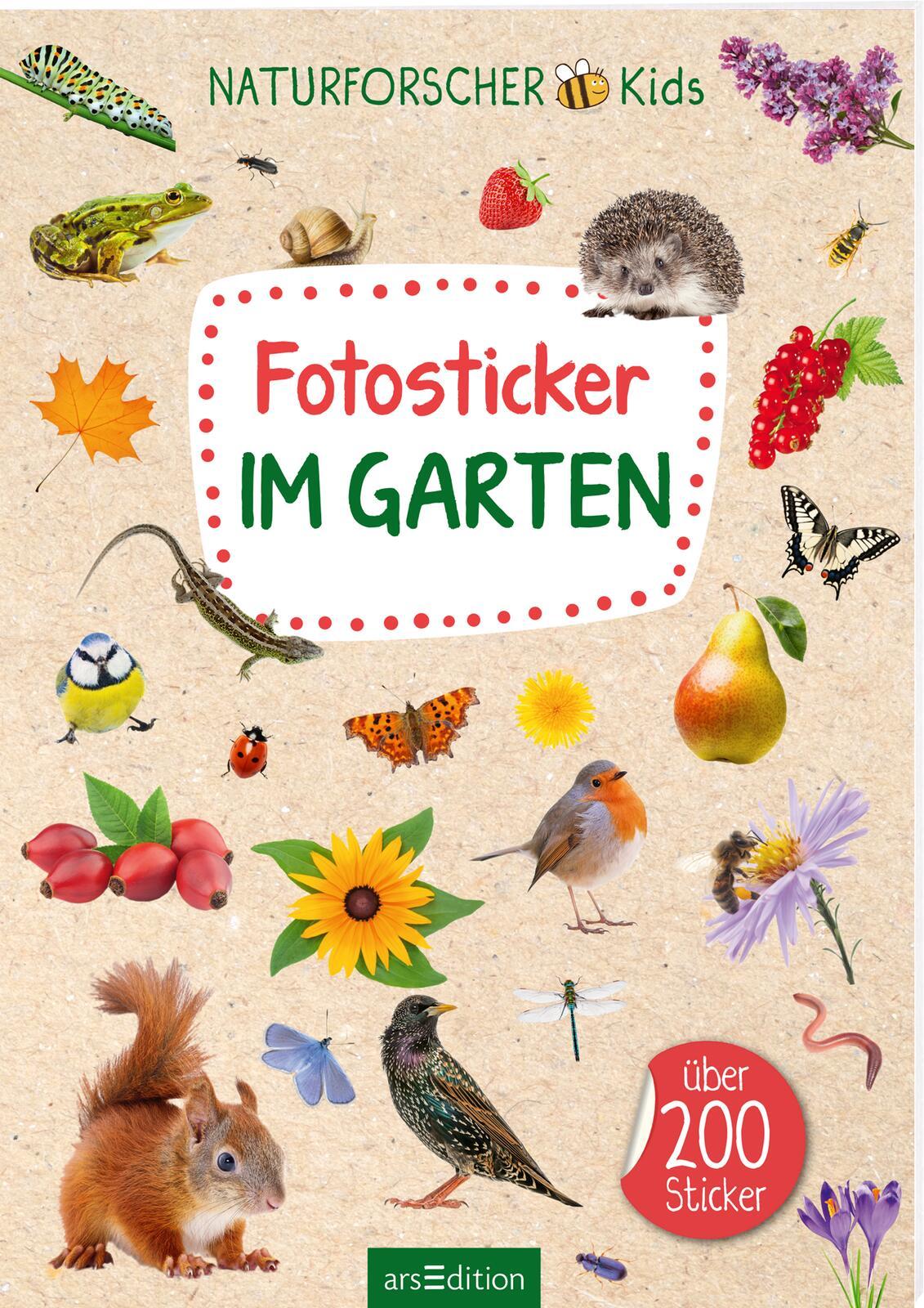 Cover: 4014489135135 | Naturforscher-Kids - Fotosticker Im Garten | Über 200 Sticker | 16 S.