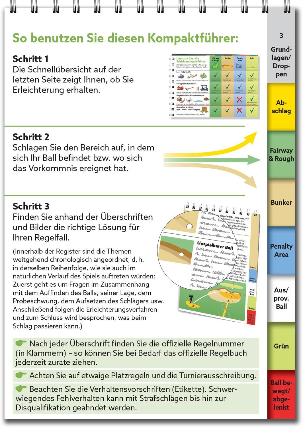 Bild: 9783906852386 | Golfregeln kompakt | Yves C. Ton-That | Taschenbuch | Spiralbindung