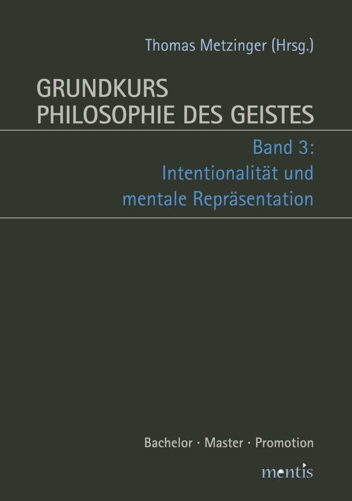 Cover: 9783957431561 | Intentionalität und mentale Repräsentation | Thomas Metzinger | Buch