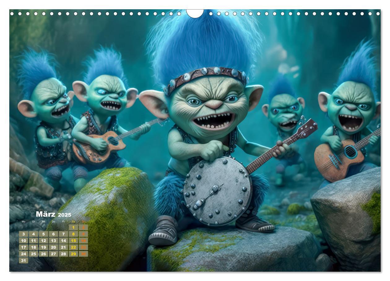 Bild: 9783383908934 | Trolls rocken ab (Wandkalender 2025 DIN A3 quer), CALVENDO...