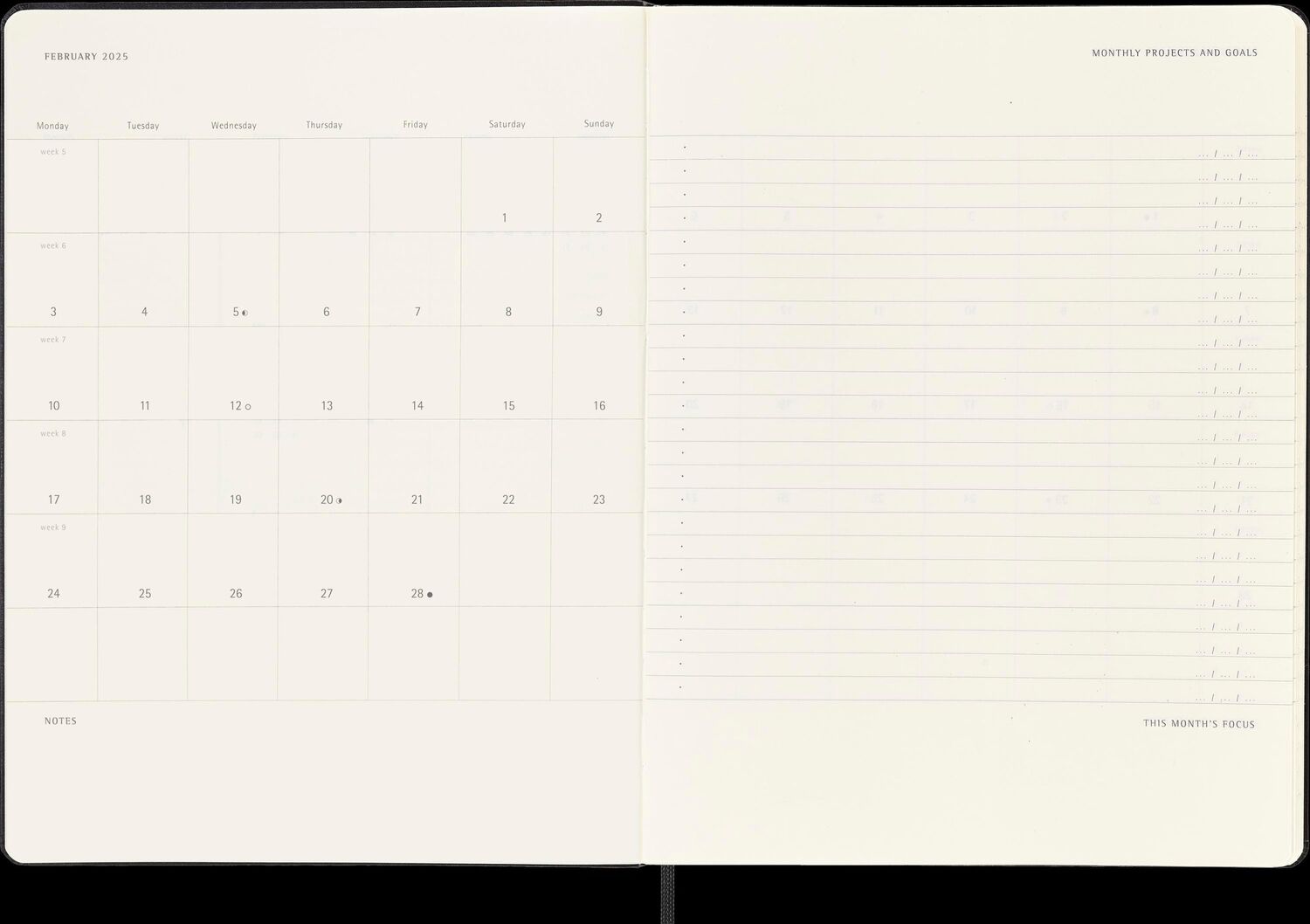 Bild: 8056999270254 | Moleskine PRO 12 Month 2025 Weekly Vertical Planner, Hard Cover, XL...