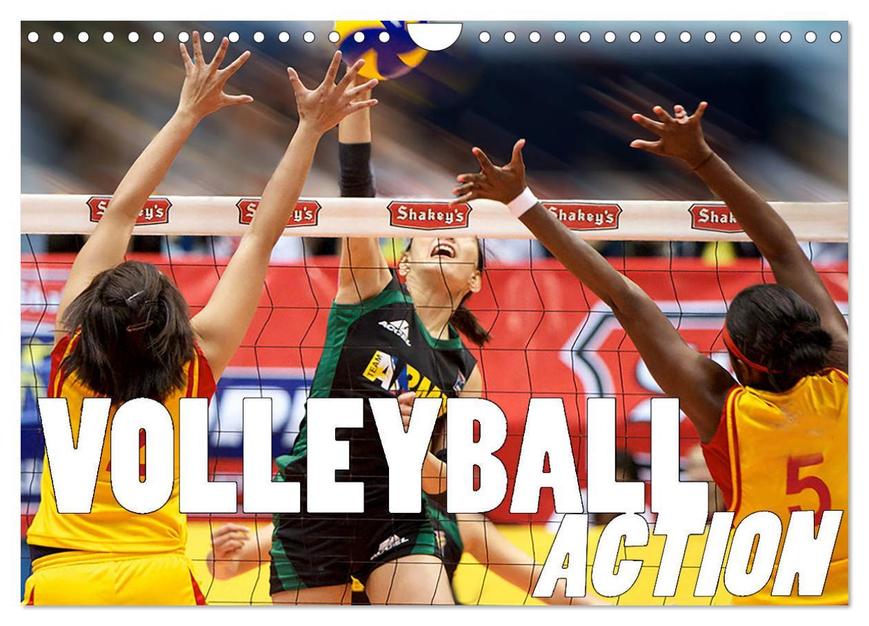 Cover: 9783435420346 | Volleyball Action (Wandkalender 2025 DIN A4 quer), CALVENDO...