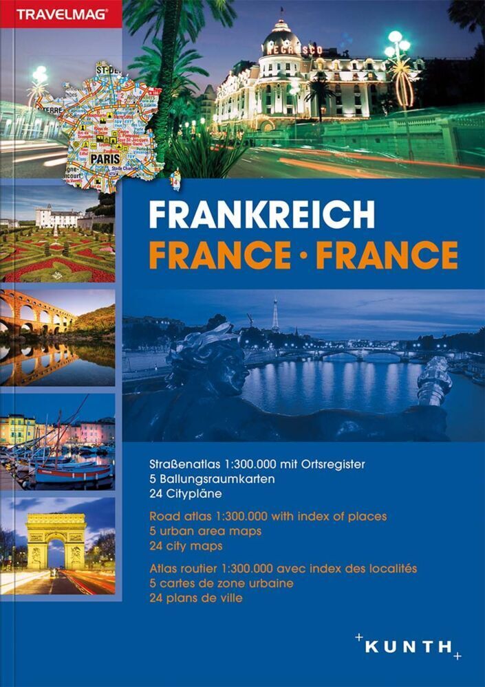 Cover: 9783955049355 | Reiseatlas Frankreich 1:300.000 | Taschenbuch | 262 S. | Deutsch