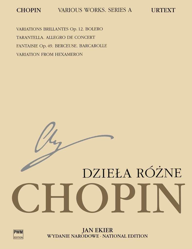 Cover: 9788389003850 | National Edition 12A, Various works Volume XII | Frédéric Chopin