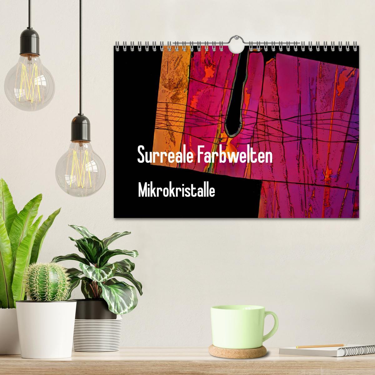 Bild: 9783435469024 | Surreale Farbwelten - Mikrokristalle (Wandkalender 2025 DIN A4...