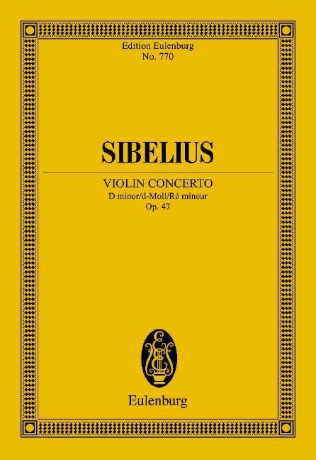Cover: 9783795762513 | Violinkonzert d-Moll | op. 47. Violine und Orchester. Studienpartitur.