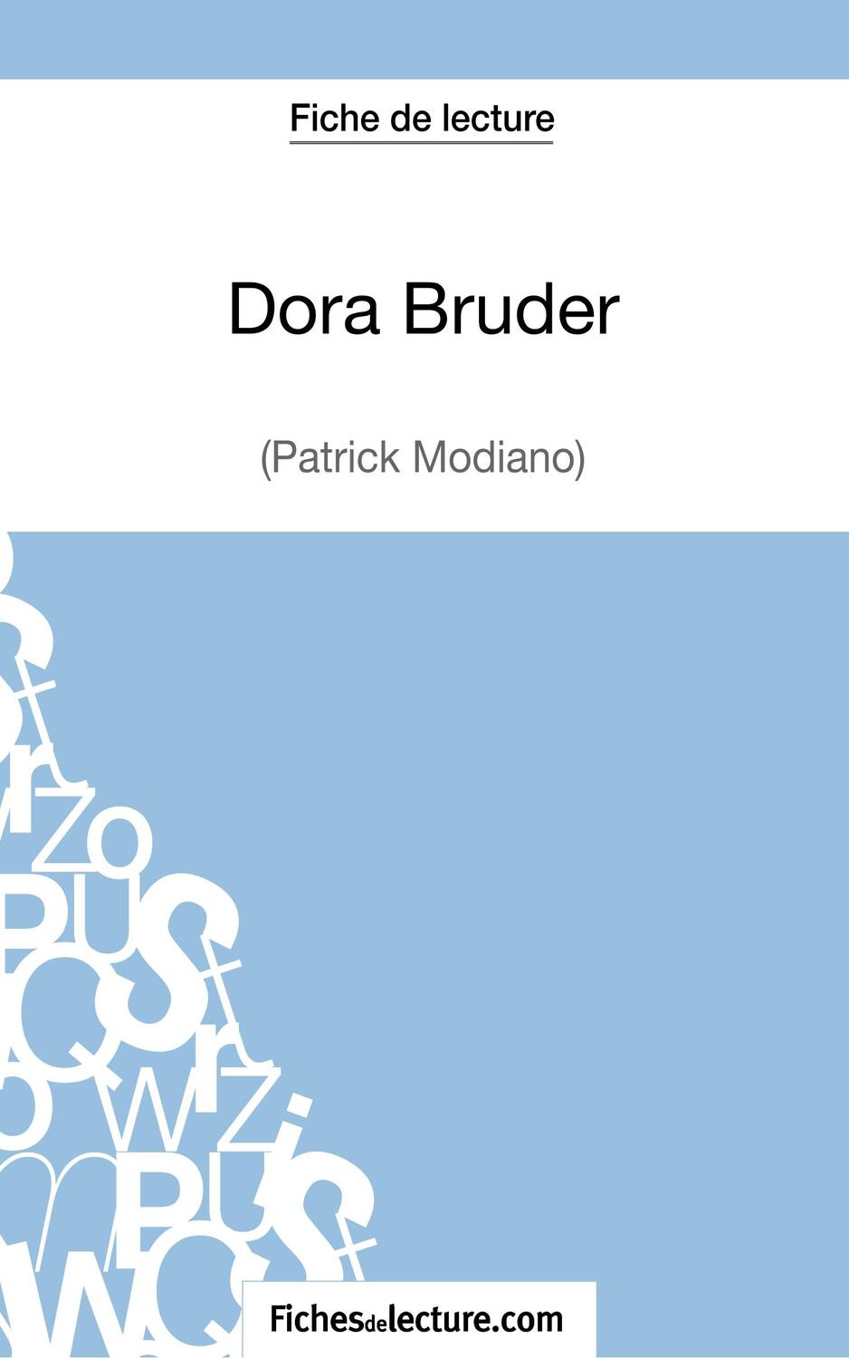 Cover: 9782511029664 | Dora Bruder (Fiche de lecture) | Marielle Pluton-Mentor (u. a.) | Buch