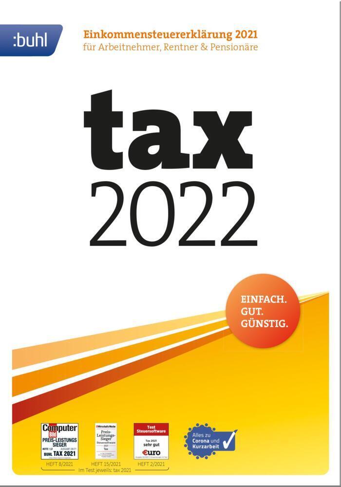 Cover: 4011282003968 | tax 2022 | Buhl Data Service GmbH | CD-ROM | Deutsch | 2021