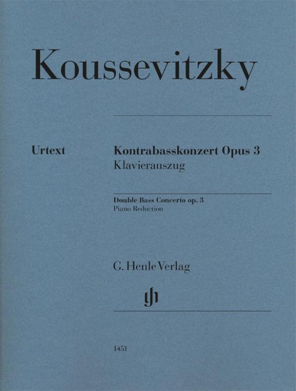 Cover: 9790201814513 | Serge Koussevitzky - Kontrabasskonzert op. 3 | Tobias Glöckler | Buch