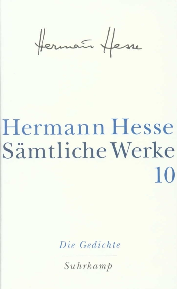 Cover: 9783518411100 | Die Gedichte | Hermann Hesse | Buch | Suhrkamp | EAN 9783518411100